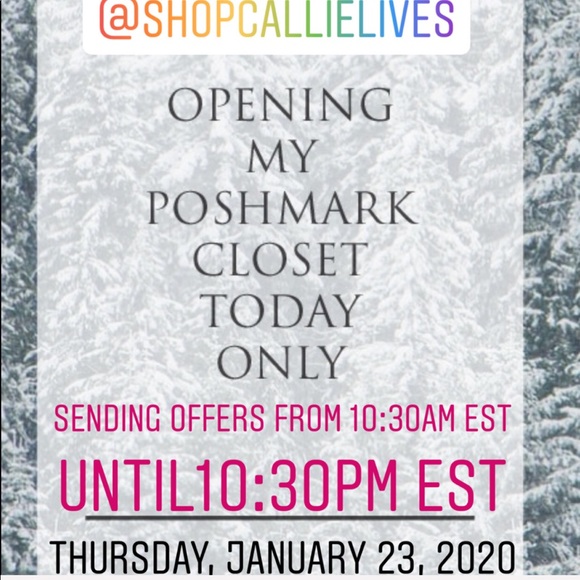 Callie Lives Other - OFFERS GO OUT 2 NEW LIKES❤️2DAYONLY❤️CLOSING 2NITE